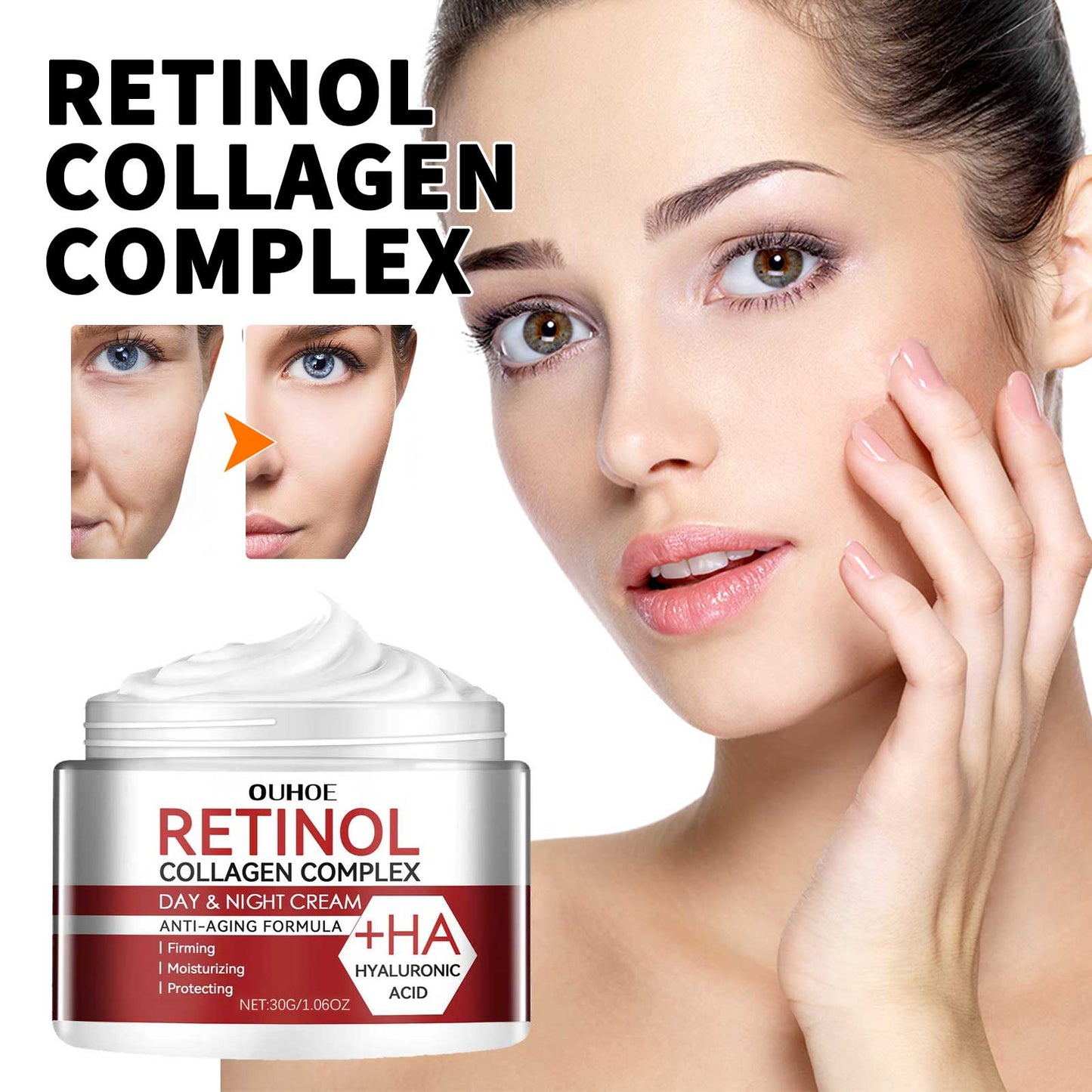 COATHSEA-Retinol Intensivcreme: Anti-Aging Pflege mit 3D-Porenstraffung & Augenpartien-Aufhellung