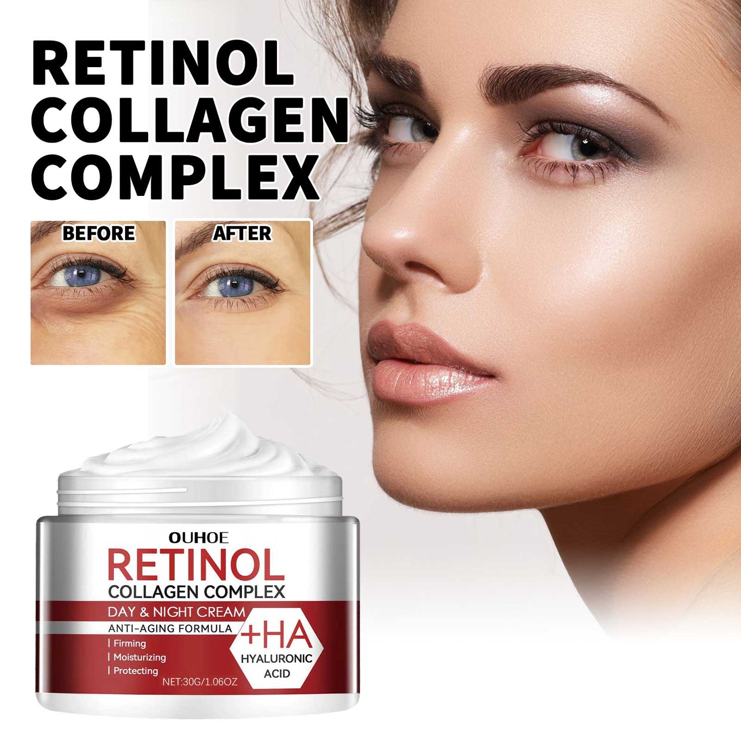 COATHSEA-Retinol Intensivcreme: Anti-Aging Pflege mit 3D-Porenstraffung & Augenpartien-Aufhellung